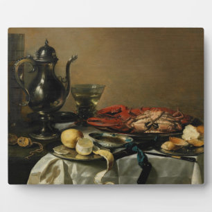 Still Life, 1643 (oil on panel) Plaque