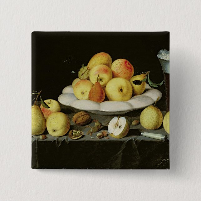 Still life 2 inch square button (Front)