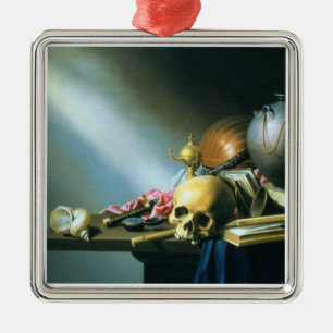 Still Life: An Allegory of the Vanities of Human L Metal Ornament