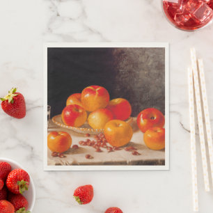 Still Life, Apples and Chestnuts Napkin