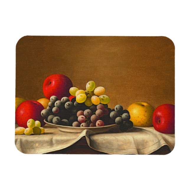 Still Life, Apples, Grapes, Fruit Magnet (Horizontal)