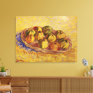 Still Life, Basket of Apples by Vincent van Gogh Canvas Print