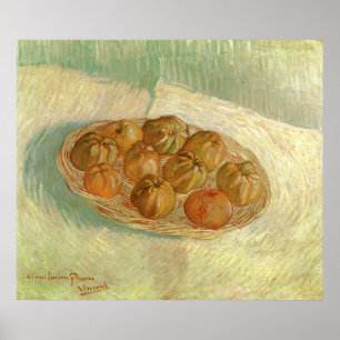 Still Life, Basket of Apples by Vincent van Gogh Poster
