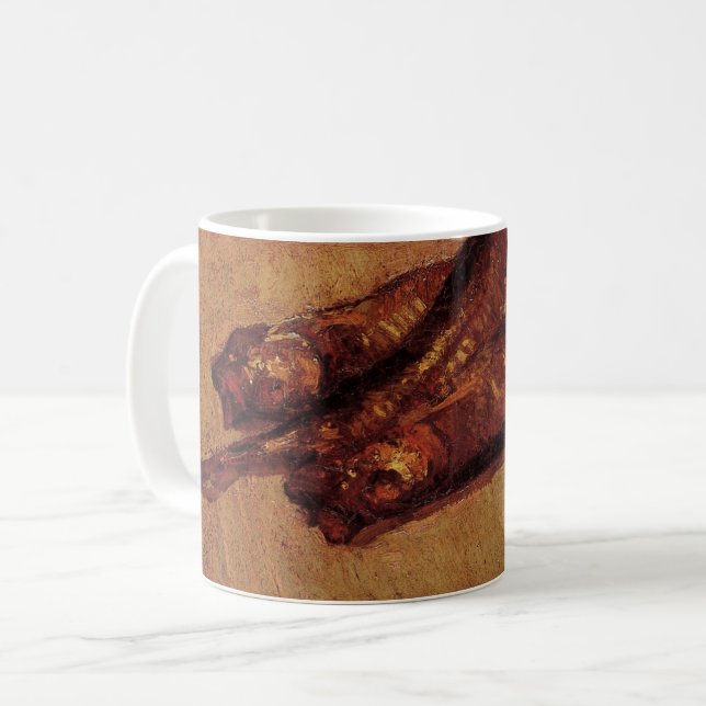 Still Life Bloaters and Garlic by Vincent van Gogh Coffee Mug (Front Left)