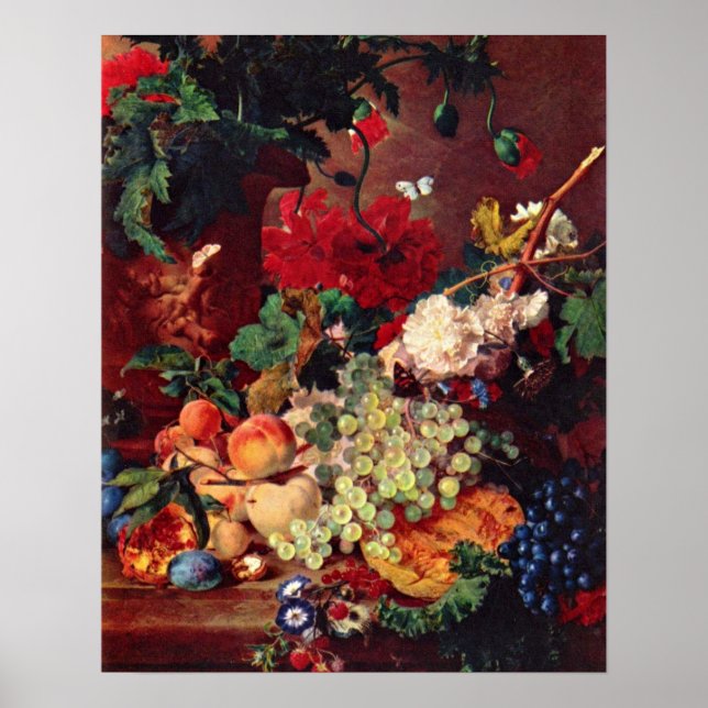 Still Life by Jan van Huysum Poster (Front)