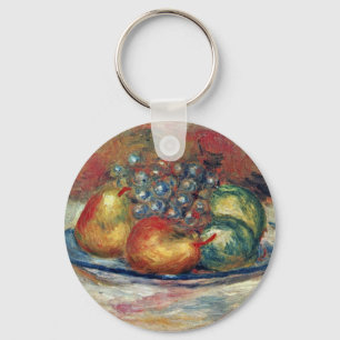 Still Life By Pierre-Auguste Renoir (Best Quality) Keychain