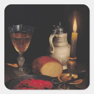 Still Life, c.1630-35 Square Sticker