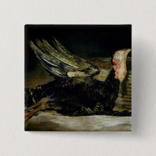 Still Life, c.1808-12 (oil on canvas) 2 Inch Square Button