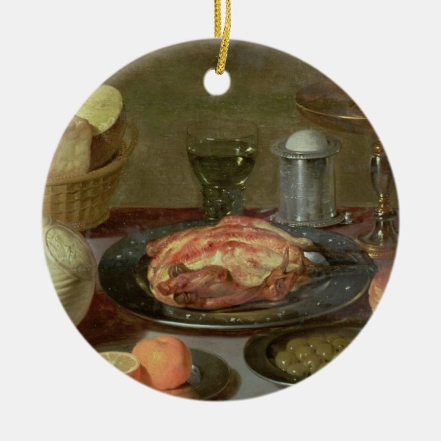 Still Life Ceramic Ornament (Front)
