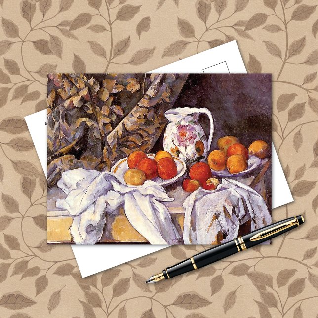 Still Life Curtain Pitcher Paul Cézanne Postcard (Creator Uploaded)