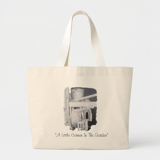 still life drawing of garden tools tote bag (Front)