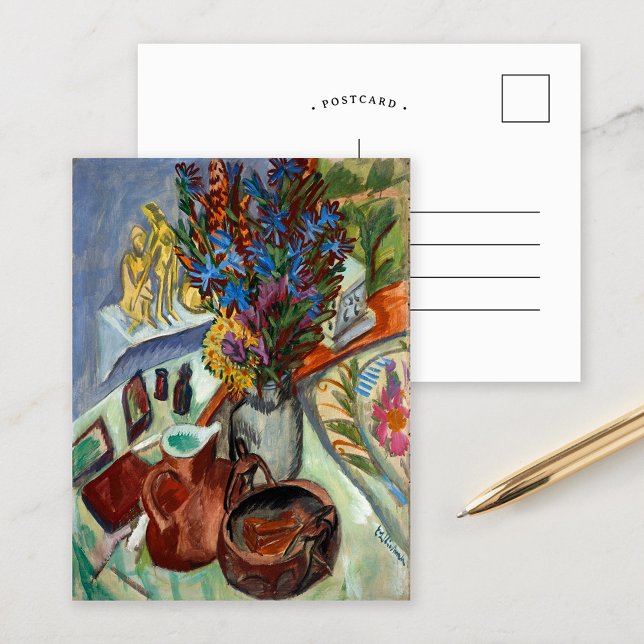 Still Life | Ernst Ludwig Kirchner Postcard (Creator Uploaded)