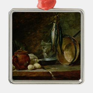 Still life: Fast Day Menu, 1731 Metal Ornament