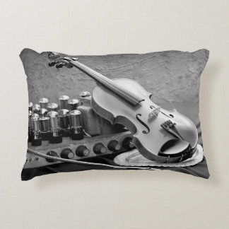 Still life fine art photography on musician techno accent pillow