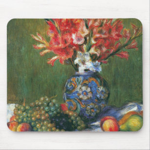 Still Life Flowers and Fruit by Pierre Renoir Mouse Pad