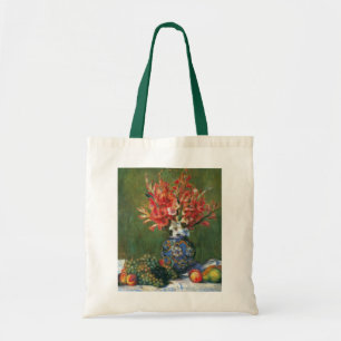 Still Life Flowers and Fruit by Pierre Renoir Tote Bag