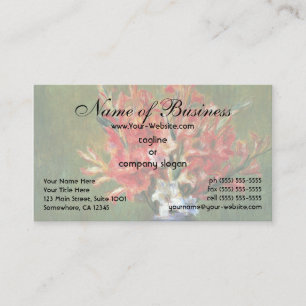 Still Life Flowers and Fruit by Renoir Business Card