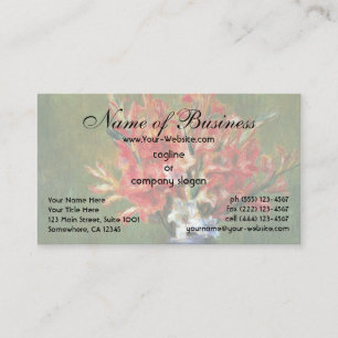 Still Life Flowers and Fruit by Renoir Business Card