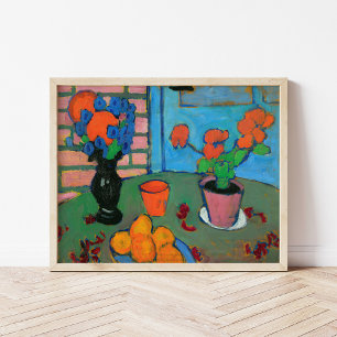 Still Life Flowers and Oranges   von Jawlensky Poster