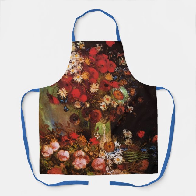 Still Life Flowers in a Vase by Vincent van Gogh Apron (Front)