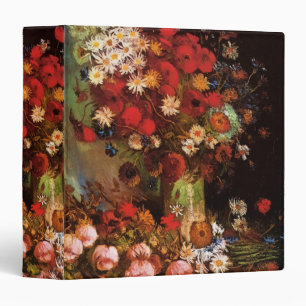 Still Life Flowers in a Vase by Vincent van Gogh Binder