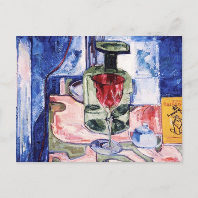 Still Life Green Bottle by Hans Hofmann Postcard (Front)