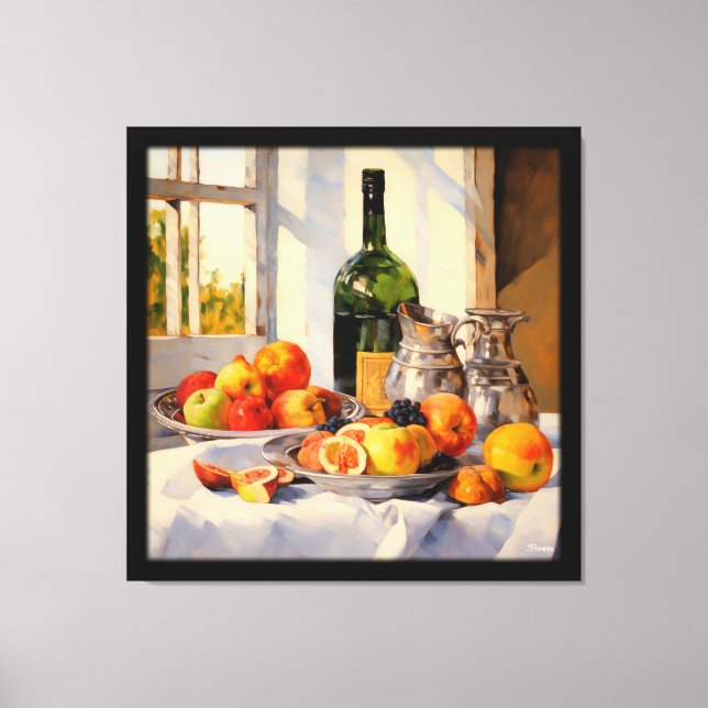 Still life impressionism painting french canvas print (Front)