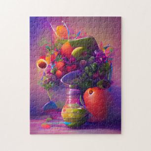 Still Life in Abstract Style Jigsaw Puzzle
