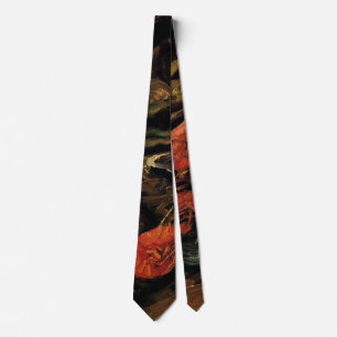 Still Life Mussels and Shrimp by Vincent van Gogh Tie