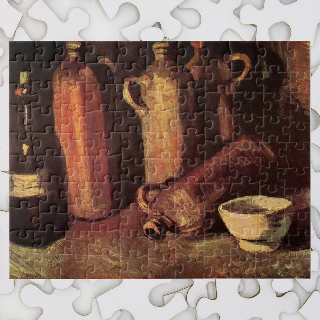 Still Life of 4 Stone Bottles by Vincent van Gogh Jigsaw Puzzle (Creator Uploaded)