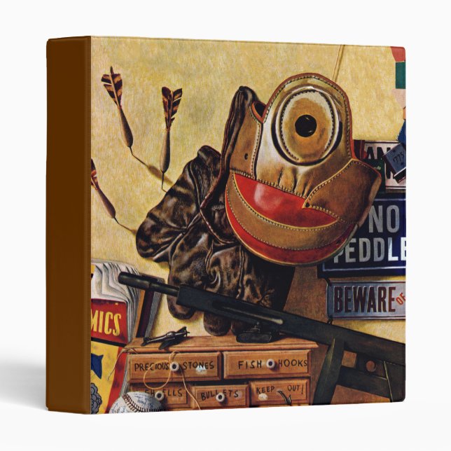 Still Life of Boys Toys Binder (Front/Spine)