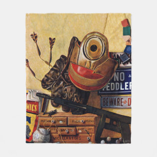 Still Life of Boys Toys Fleece Blanket