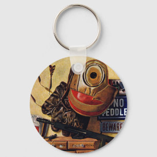 Still Life of Boys Toys Keychain