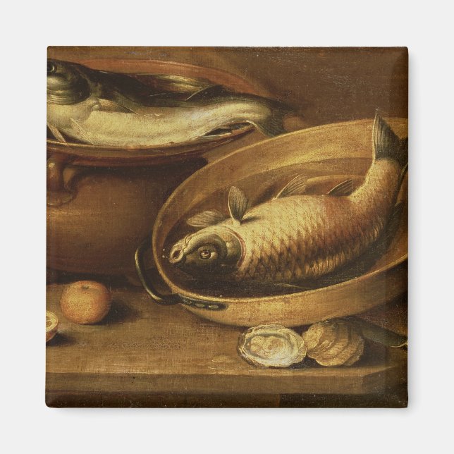 Still Life of Fish and Lemons Magnet (Front)