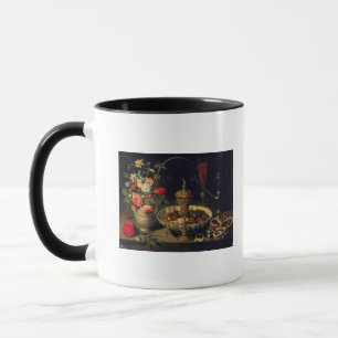 Still Life of Flowers and Dried Fruit, 1611 Mug