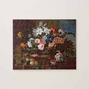 Still Life of Flowers in a Basket Jigsaw Puzzle