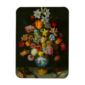 Still Life of Flowers in a Wan-Li Vase Magnet