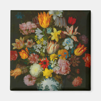 Still Life of Flowers in a Wan-Li Vase Magnet
