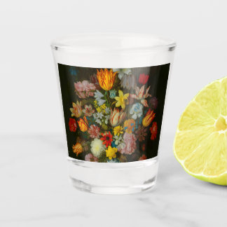 Still Life of Flowers in a Wan-Li Vase Shot Glass
