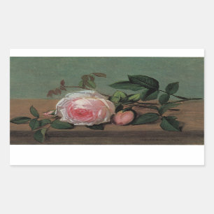 Still Life of Flowers on a Ledge Sticker