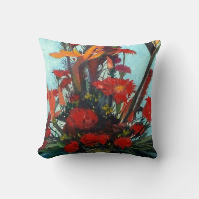 Still life of flowers/Still life of flowers Throw Pillow (Front)