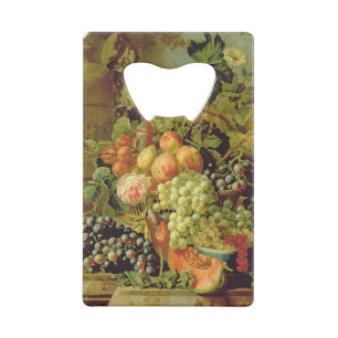 Still Life of Fruit Credit Card Bottle Opener