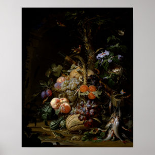 Still life of fruit poster