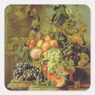 Still Life of Fruit Square Sticker