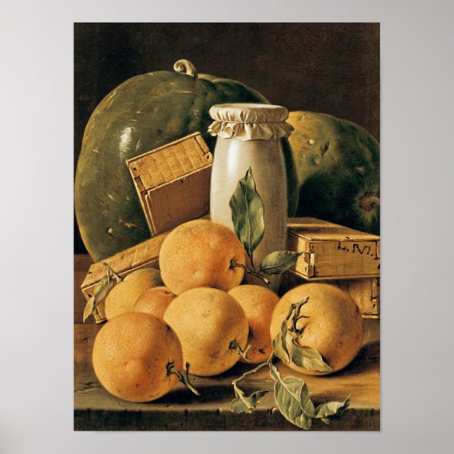 Still Life of Oranges, Watermelon Poster (Front)