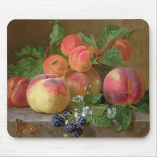 Still Life of Peaches Mouse Pad
