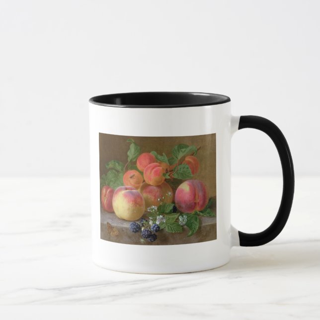 Still Life of Peaches Mug (Right)