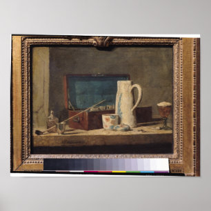 Still Life of Pipes and a Drinking Glass Poster