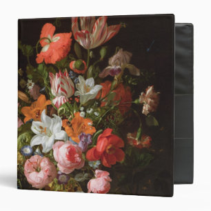 Still life of roses lilies, tulips binder