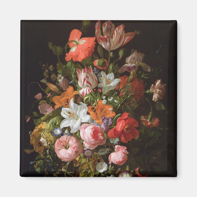 Still life of roses  lilies, tulips magnet (Front)